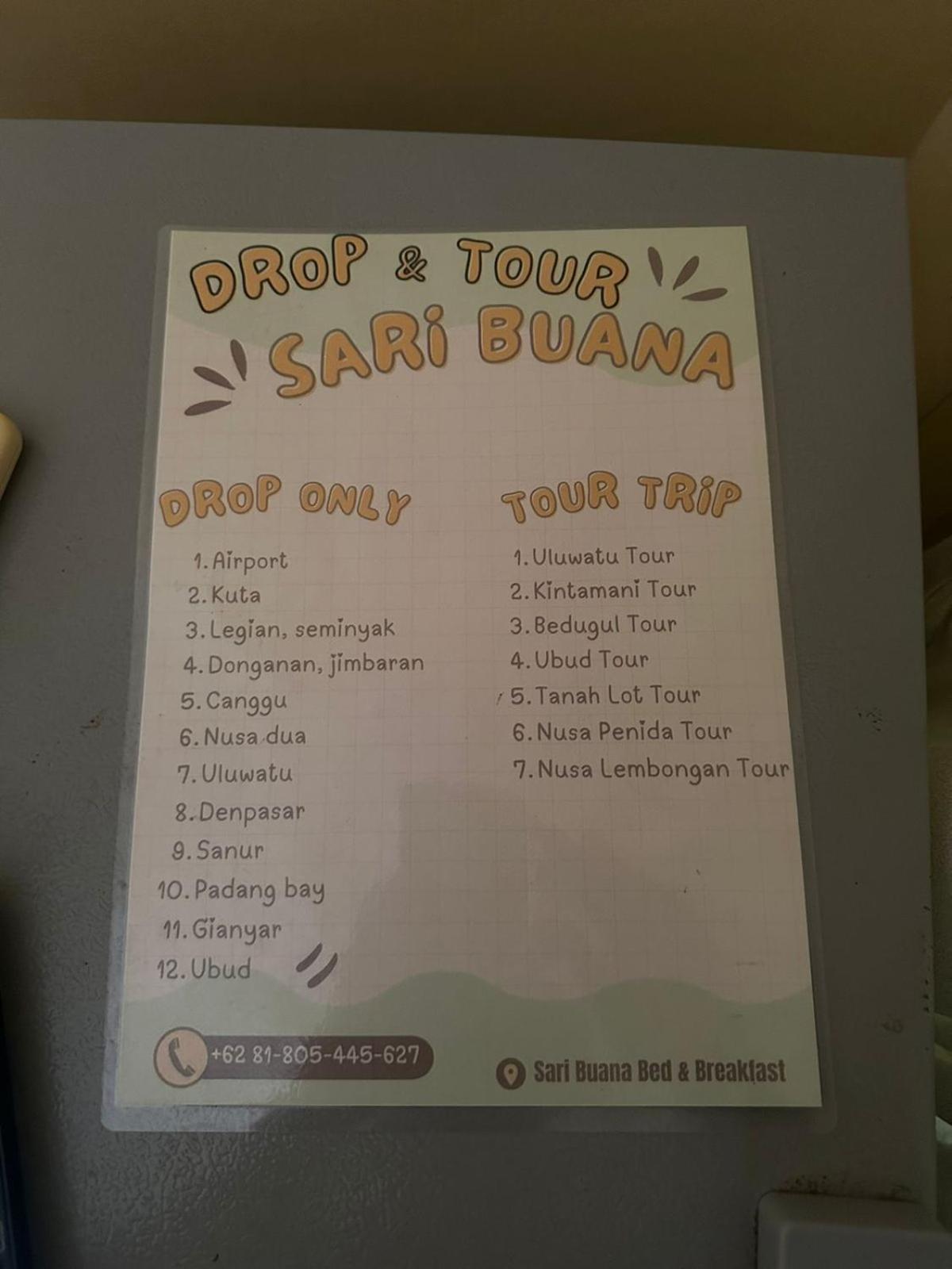 Sari Buana Bed & Breakfast Kuta Lombok Esterno foto